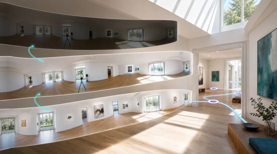 AI Virtual Tour Software: Editing, Linking & Automation