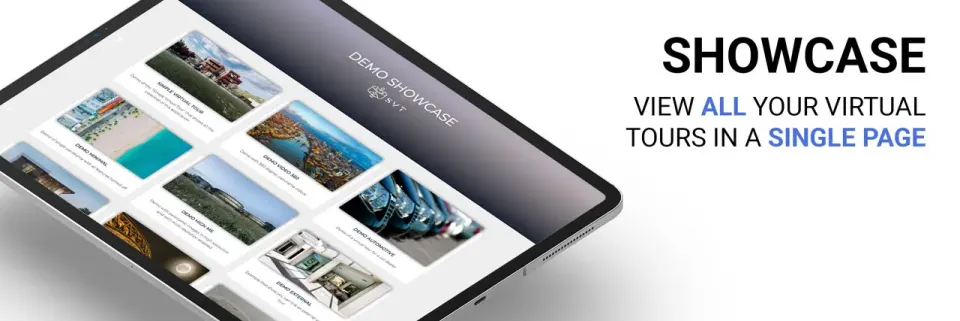 Public showcase page for tours