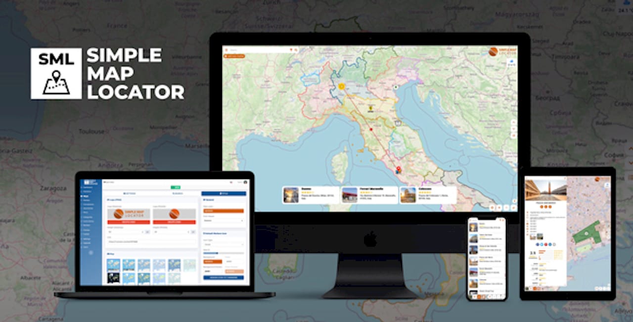 Simple Map Locator Preview